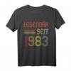 HapKitten Legendär Seit 1983 Geschenk T-Shirt - Retro Geburtstagsidee für Mann und Frau