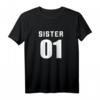 Sister 01 Sister 02 Sister 03 BFF Freundschafts-T-Shirt - Perfektes Geschenk für beste Freundinnen & Schwestern im Vintage-Stil