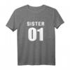 Sister 01 Sister 02 Sister 03 BFF Freundschafts-T-Shirt - Perfektes Geschenk für beste Freundinnen & Schwestern im Vintage-Stil