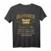 Lustiges 44. Geburtstag T-Shirt für Mann und Frau – Witzige Geschenkidee & Deko für den 44. Geburtstag 1980