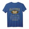 Lustiges 44. Geburtstag T-Shirt für Mann und Frau – Witzige Geschenkidee & Deko für den 44. Geburtstag 1980