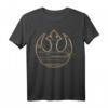 Star Wars Last Jedi Gold Platinum Rebel Fleet Logo T-Shirt – Official Lizenz, Fanartikel für Sci-Fi Fans & Star Wars Enthusiasten