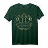 Star Wars Last Jedi Gold Platinum Rebel Fleet Logo T-Shirt – Official Lizenz, Fanartikel für Sci-Fi Fans & Star Wars Enthusiasten