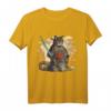 Vintage Japanese Samurai Ninja Cat Tattoo Kawaii T-Shirt – Japanisches Design mit Samurai und Ninja Motiven für Katzenliebhaber