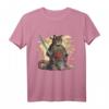 Vintage Japanese Samurai Ninja Cat Tattoo Kawaii T-Shirt – Japanisches Design mit Samurai und Ninja Motiven für Katzenliebhaber
