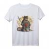 Vintage Japanese Samurai Ninja Cat Tattoo Kawaii T-Shirt – Japanisches Design mit Samurai und Ninja Motiven für Katzenliebhaber