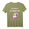 Was mit Menschen machen - Lustiges Einhorn Spruch T-Shirt für Humor und Abneigung gegen Menschen, perfekt für Schule, Uni, Arbeit & Geburtstag