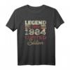 39. Geburtstag T-Shirt - Born in 1984, Limited Edition Retro Vintage Geschenk für Männer und Frauen, Vintage Style