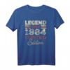 39. Geburtstag T-Shirt - Born in 1984, Limited Edition Retro Vintage Geschenk für Männer und Frauen, Vintage Style