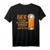 Sauf im Ort Bier billiger als Benzin Lustiges Bier Spruch T-Shirt – Perfekt für Partys, Junggesellenabschiede & Bierfans