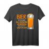 Sauf im Ort Bier billiger als Benzin Lustiges Bier Spruch T-Shirt – Perfekt für Partys, Junggesellenabschiede & Bierfans