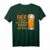 Sauf im Ort Bier billiger als Benzin Lustiges Bier Spruch T-Shirt – Perfekt für Partys, Junggesellenabschiede & Bierfans