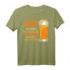 Sauf im Ort Bier billiger als Benzin Lustiges Bier Spruch T-Shirt – Perfekt für Partys, Junggesellenabschiede & Bierfans