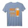 Sauf im Ort Bier billiger als Benzin Lustiges Bier Spruch T-Shirt – Perfekt für Partys, Junggesellenabschiede & Bierfans
