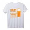 Sauf im Ort Bier billiger als Benzin Lustiges Bier Spruch T-Shirt – Perfekt für Partys, Junggesellenabschiede & Bierfans