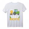Kinder Endlich 4 Jahre Jungen Bauernhof Traktor T-Shirt - Perfekt zum Geburtstag & für die Bauernhof-Party