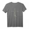 Faith Letter Print T-Shirt – Das perfekte Geschenk für Jesus Fans, Kinder, Männer & Frauen zu Weihnachten, Geburtstag & Jubiläum