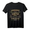 50. Geburtstag T-Shirt für Mann und Frau – Jahrgang 1973 Legenden Geschenk zum 50. Geburtstag für Mama, Papa, Frauen und Männer