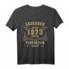 50. Geburtstag T-Shirt für Mann und Frau – Jahrgang 1973 Legenden Geschenk zum 50. Geburtstag für Mama, Papa, Frauen und Männer