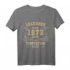 50. Geburtstag T-Shirt für Mann und Frau – Jahrgang 1973 Legenden Geschenk zum 50. Geburtstag für Mama, Papa, Frauen und Männer