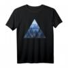 Wald Natur Triangle Minimalismus T-Shirt – Stylisches Geometrie-Design mit Tannen für Naturliebhaber