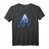 Wald Natur Triangle Minimalismus T-Shirt – Stylisches Geometrie-Design mit Tannen für Naturliebhaber