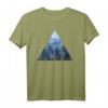 Wald Natur Triangle Minimalismus T-Shirt – Stylisches Geometrie-Design mit Tannen für Naturliebhaber