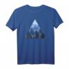 Wald Natur Triangle Minimalismus T-Shirt – Stylisches Geometrie-Design mit Tannen für Naturliebhaber