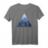 Wald Natur Triangle Minimalismus T-Shirt – Stylisches Geometrie-Design mit Tannen für Naturliebhaber