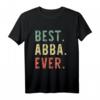 Best Abba Ever Family Funny Cool Vintage Retro T-Shirt – Humorvolles Geschenk für Familien, Vatertag & Musikliebhaber
