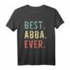Best Abba Ever Family Funny Cool Vintage Retro T-Shirt – Humorvolles Geschenk für Familien, Vatertag & Musikliebhaber