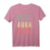 Best Abba Ever Family Funny Cool Vintage Retro T-Shirt – Humorvolles Geschenk für Familien, Vatertag & Musikliebhaber