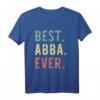 Best Abba Ever Family Funny Cool Vintage Retro T-Shirt – Humorvolles Geschenk für Familien, Vatertag & Musikliebhaber