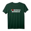 Ich liebe Muscle Mommies - Lustiges Fitness T-Shirt für Mütter mit rotem Herz, perfekt für Frauen, die Frauen, die trainieren und ihre Muskel-Leidenschaft zeigen