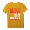 Zocken Gamer Onkel Nur Cooler Gamer T-Shirt - Perfektes Geschenk für Zocker und Gaming-Fans