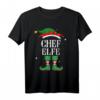 Chef Elfe Weihnachts T-Shirt für Familie - Lustiges Elf Outfit für Kinder, Damen und Herren als festliches Weihnachtsgeschenk