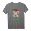 Chef Elfe Weihnachts T-Shirt für Familie - Lustiges Elf Outfit für Kinder, Damen und Herren als festliches Weihnachtsgeschenk