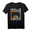 Herren 18. Geburtstag Jungen Gamer Level 18 T-Shirt - Cooles Geschenk für Videospiel-Fans und Geburtstagsfeier