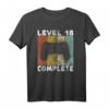 Herren 18. Geburtstag Jungen Gamer Level 18 T-Shirt - Cooles Geschenk für Videospiel-Fans und Geburtstagsfeier