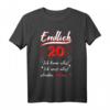 Endlich 20 Geburtstag T-Shirt - Lustiges Geschenk für Teenager und junge Erwachsene, perfekt für Geburtstagsparty & Geschenkidee