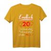 Endlich 20 Geburtstag T-Shirt - Lustiges Geschenk für Teenager und junge Erwachsene, perfekt für Geburtstagsparty & Geschenkidee