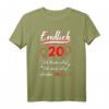 Endlich 20 Geburtstag T-Shirt - Lustiges Geschenk für Teenager und junge Erwachsene, perfekt für Geburtstagsparty & Geschenkidee