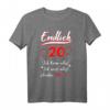 Endlich 20 Geburtstag T-Shirt - Lustiges Geschenk für Teenager und junge Erwachsene, perfekt für Geburtstagsparty & Geschenkidee
