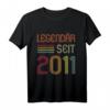 11. Geburtstag Legendär Seit 2011 Geschenk T-Shirt – Retro Geburtstagsgeschenk für Mädchen und Jungs, Sohn oder Tochter