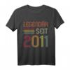 11. Geburtstag Legendär Seit 2011 Geschenk T-Shirt – Retro Geburtstagsgeschenk für Mädchen und Jungs, Sohn oder Tochter
