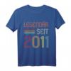 11. Geburtstag Legendär Seit 2011 Geschenk T-Shirt – Retro Geburtstagsgeschenk für Mädchen und Jungs, Sohn oder Tochter