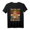 Faultier Ich kam sah und hatte direkt keinen Bock - Lustiges T-Shirt für Morgenmuffel, Büro & Baustelle, Vintage Geschenkidee für Männer & Frauen