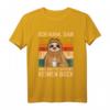 Faultier Ich kam sah und hatte direkt keinen Bock - Lustiges T-Shirt für Morgenmuffel, Büro & Baustelle, Vintage Geschenkidee für Männer & Frauen