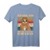 Faultier Ich kam sah und hatte direkt keinen Bock - Lustiges T-Shirt für Morgenmuffel, Büro & Baustelle, Vintage Geschenkidee für Männer & Frauen