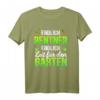 Endlich Rentner endlich Zeit für den Garten T-Shirt – Humorvolles Abschiedsgeschenk für Kollegen und Gartenliebhaber im Ruhestand